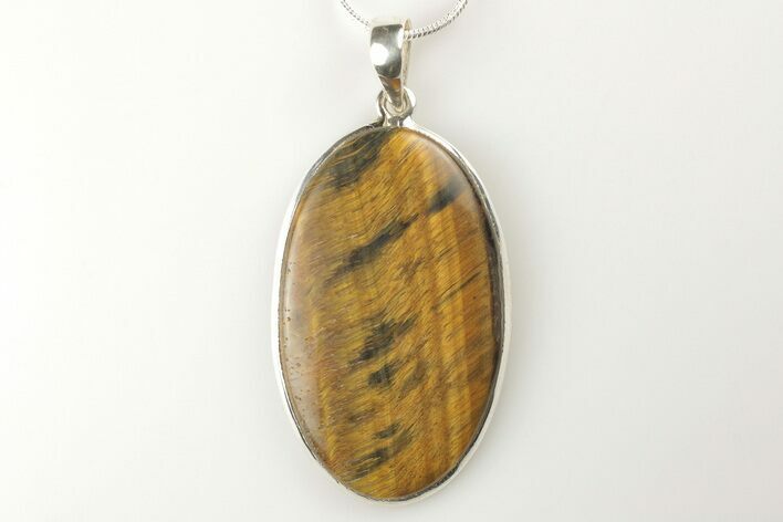 Tiger's Eye Pendant (Necklace) - Sterling Silver #206333